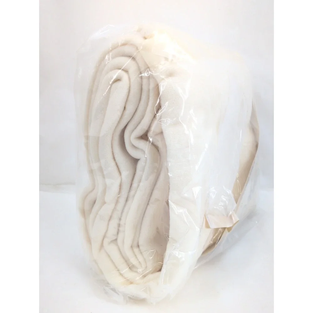 VINTAGE ALEXIS CANNON LOOM WOVEN IVORY WHITE BLANKET BEDROOM TWIN/FULL 72